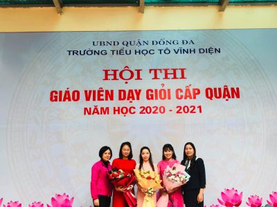 Chúc mừng ba cô giáo: Hoài Thu, Lan Anh, Đoàn Liên đã xuất sắc hoàn thành phần thi Giáo Viên Dạy Giỏi Cấp Quận năm học 2020-2021