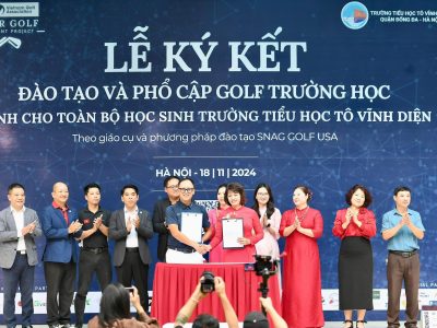 TRƯỜNG TIỂU HỌC TÔ VĨNH DIỆN PHỔ CẬP GOLF MIỄN PHÍ CHO HỌC SINH TOÀN TRƯỜNG
