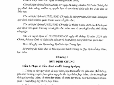 THÔNG TƯ 29/2024/TT-BGDĐT THÔNG TƯ 29/2024/TT-BGDĐT