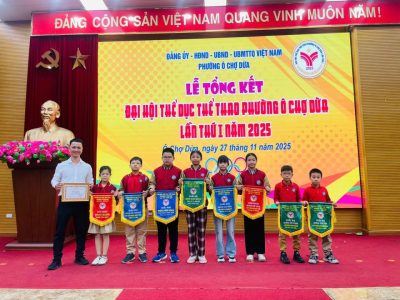 VINH DANH CÁ NHÂN VÀ TẬP THỂ ĐẠT THÀNH TÍCH XUẤT SẮC TẠI ĐẠI HỘI THỂ DỤC THỂ THAO PHƯỜNG Ô CHỢ DỪA LẦN THỨ I – NĂM 2025